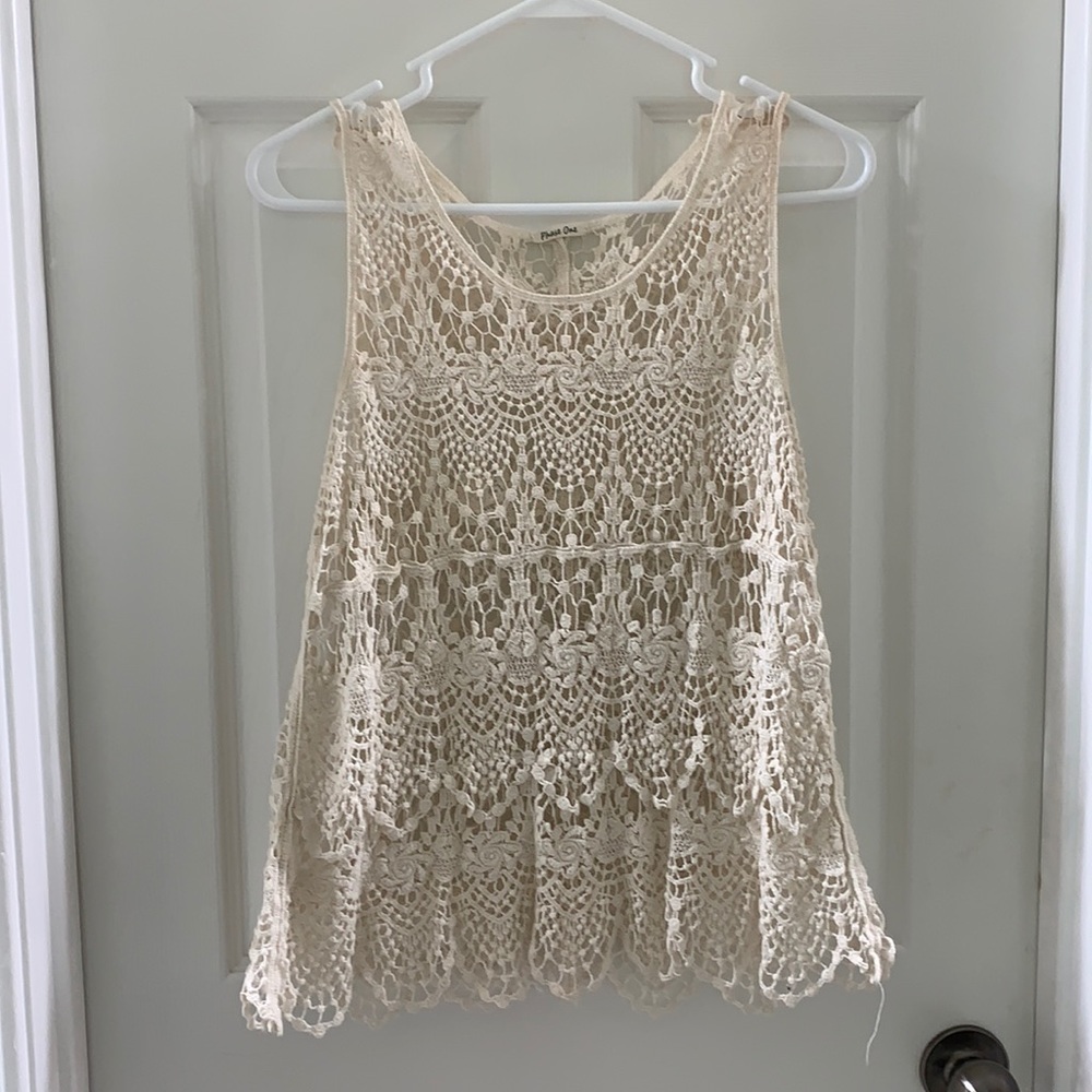Lace Crochet Style Tanktop